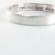 Personalized Jewelry - ACTUAL Handwriting Ring - Engraved Silver Wedding Band - Memorial Jewelry