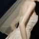 1 Tier Elbow/Waist  Bridal Veil with delicate Pencil Edge Cascading Waterfall Style Very elegant
