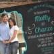 Any Color CHALKBOARD ENGAGEMENT PARTY Photo Simple Couples Bridal Wedding Shower Surprise 21 30 Birthday Turquoise Bachelorette Invitation