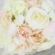 Silk Bride Bouquet Peony Flowers Peonies Shabby Chic Wedding