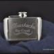 Etched Stainless Steel Belt Buckle Flask,Stainless Flask, Wedding Favor, Groomsman by Jackglass on Etsy