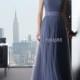 New 2013 One-shoulder Sheath Tulle Ruffle Beaded Sash Zipper Dark Blue Fiesta Prom Dress Bridesmaid Dress Online with $72.99/Piece on Hjklp88's Store 