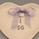 Ring Bearer "I Do" Heart Plate - Wedding Plate
