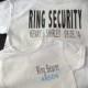 ring bearer ring security front and back t-shirt or onesie wedding getting married bride groom