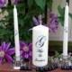Unity Candle Set - White Unity Candles or Ivory Unity Candles - Personalized Wedding Accessory