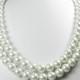 SALE : Pearl Dog Collar, Wedding Pearl Collar, Breakfast at Tiffanys Pearls, Multi Strand Pearls