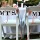 Wedding Signs / Mr. Mrs. Wedding Chair Signs / Seating Signs / Reception Decor / Wedding Couple Photo Prop / Seating Signs READY TO SHIP