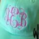 Monogrammed Hat Monogram Cap with Cool Mesh Lining and Adjustable Leather Strap Bridal party or bridesmaid gift