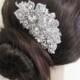 Vintage Style Bridal Crystal Haircomb, Large Hair Comb, Rhinestone Haircomb, Wedding Haircomb, 1920s haircomb,Pearl haricomb ,bridal jewelry
