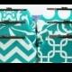 Bridesmaid Clutches Bridal Clutches Wedding Clutches Choose Your Fabric Aqua Teal Turquoise Set of 6