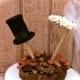 Rustic wedding cake topper fall country pine cone forest weddings