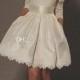 Strapless Satin Mini Ball Gown Short Litter Ivory Wedding Bridal Dresses With Elbow Sleeves Jcket Online with $70.25/Piece on Hjklp88's Store 