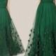 Fashionable Zuhair Murad Evening Dress 2015 Emerald Green Tulle Cap Sleeve Party Dresses Women Custom Formal Prom Dress Red Carpet Gowns Online with $99.98/Piece on Hjklp88's Store 