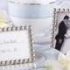 96 Silver Pearl Mini Photo Frame Wedding Place Card Holders
