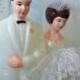 Bride and Groom / Vintage / Wedding Cake Topper / Love is Sweet / Sale / DIY / Bridal Shower Cake Decoration / Retro Charm / White Tuxedo