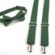 Hunter Green Bow Tie & Suspenders Set - Dark Green-  Baby Toddler Child Boys - wedding