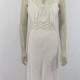 1930s Long Nightgown   - Ivory Silk and Lace Bias Cut Wedding Lingerie