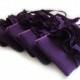 A SET OF 5 Eggplant Purple Bridesmaids Clutches - Autumn Wedding Gift Idea