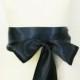 Midnight Blue Ribbon Sash - 2.25 inch width x 144 inches/4 yard length -Wedding Sash, Bridal Sash, Plain Sash, Dark Navy Sash, Bridal Belt