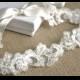 Lace Wedding Headband Ivory - Bridal Lace Headpeice - Ivory Lace Hair Accessory -Tie On Headband