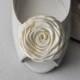 Handmade rose shoe clips bridal shoe clips wedding accessories in ivory