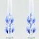 Taper Candles - Blue Candles - White Taper Candles