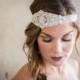Beaded Rhinestone Bridal Headband