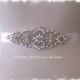 New ~ Pearl Rhinestone Wedding Belt, Rhinestone Crystal Pearl Bridal Sash, No 4067S Wedding Accessories, Pearl Belt, Jeweled Pearl Sash