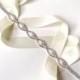 Marquise Pearl Bridal Belt Sash or Headband - White Ivory Silver Satin Ribbon - Rhinestone Belt - Crystal Wedding Dress Belt - Extra Long