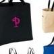 7 Personalized Bridesmaid Gift Tote Bags, Embroidered Tote, Monogrammed Tote, Bridal Party Gift