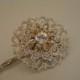 Swarovski crystal silver hairpin wedding hair pin tiara