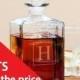 6 Whiskey Decanters for the price of 5 - FREE Shipping Groomsmen Gift Idea