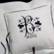 Irish Linen Ring Bearer Pillow, Shamrock Monogram Ring Bearer Pillow, Style 5210