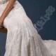 Slim Lace Cap Sleeve V-neck Ivory Wedding Dresses Hollow Back Chapel Carolina Bridal Dress Gown12403 Online with $131.73/Piece on Hjklp88's Store 