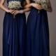 2014 Elegant Cheap Bridesmaid Dresses Dress Formal Gowns Chiffon Royal Blue Short Sleeves Ruffles Lace Long Backless Pageant Evening Dresses Online with $67.41/Piece on Hjklp88's Store 