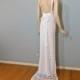 Vintage 70's WEDDING Dress Boho WEDDING Dress, Halter Maxi Dress, Chantilly Lace Wedding dress, Wedding Dresses Sz Medium
