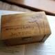 Rustic Woodburned Ring Bearer Box - Queen Annes Lace