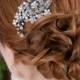 Crystal Hair Comb, Rhinestone Bridal Hair comb Vintage Hair Brooch Wedding Jewel Comb Classic Wedding Hair Accessories - Ready to Ship