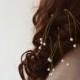 Bridal Hair Accessories, Pearl Wedding Hair Pins, İvory and Gold Hair Pins, Ivory Pearl Bobby Pins, Wedding Hair Accessories