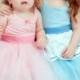 FLOWER GIRL DRESS  Light blue or pink dress girls r tutu dress