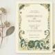 Art Deco Wedding Invitations or Vintage Save the Dates  - Jade Mandevilla