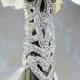 GLAMOUR  Corset Style Rhinestone and Silk Bouquet Wrap