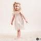 Rustic Lace Flower Girl Dress...Rustic Wedding... Cream, Ivory or White... Eco-friendly...6m,9m,12m,18m,2t,3t,4t,5,6,7,8