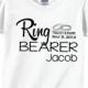 Personalized Ring Bearer Shirts and Tshirts with Rings and Wedding Date