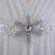 Wedding Sash Belt Wedding Bridal Sash Handmade  : KATIE Vintage Look Floral Crystal Rhinestones Satin SashBelt