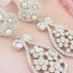 Statement Bridal Earrings, Bridal Chandelier Earings, Crystal Wedding Earrings, Bridal Jewellery, Wedding Jewelry