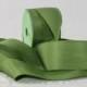 Olive Green Silk Ribbon 1.25" by the yard Weddings, Gift Wrap, Bouquets, Invitations