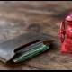 Minimalist Leather Wallet with Dark Stitching --- Leather Wallet / Mens Wallet - Wallets / Groomsmen Gifts - 008 - Mens Wallets