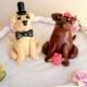 Labrador Wedding Cake Toppers Bride and Groom Cake Toppers Wedding Keepsake Anniversary Cake Topper