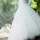 Shiny and Beautiful Ivory Shimmer Wedding Veil Cathedral Length One Tier Bridal Veil With Precision Cut Edges 100 Long and 108 Wide 48883